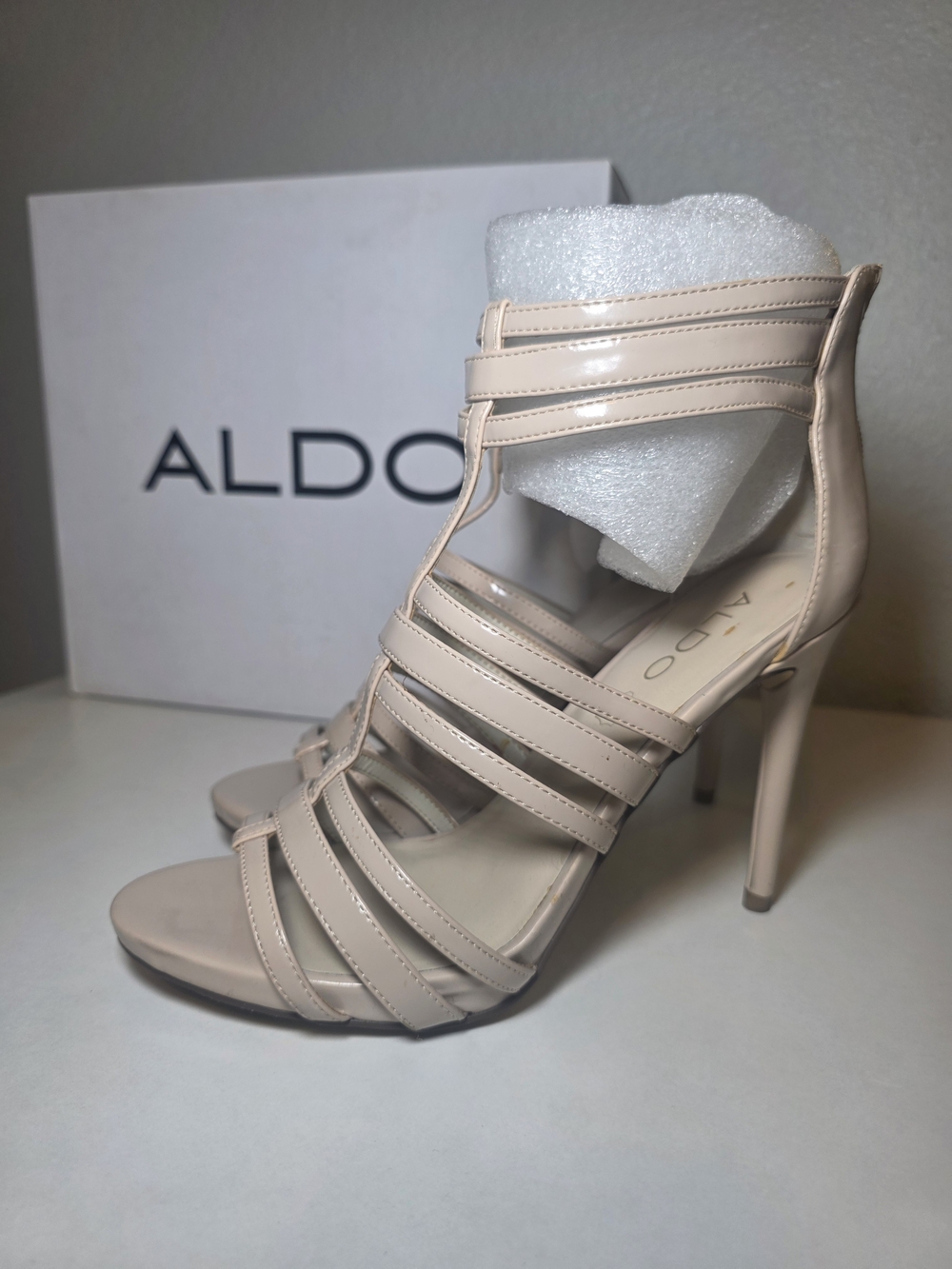 ALDO Women's Nude Strappy High Heel Sandals